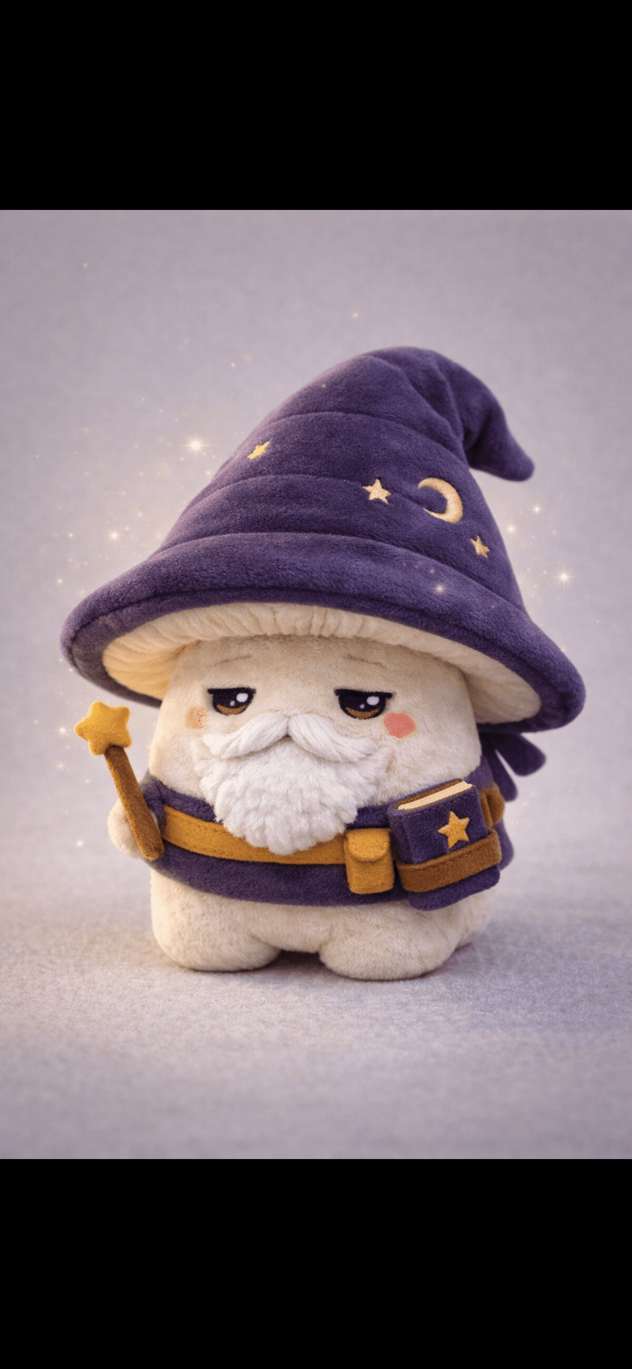 A Muushie character, hand-stitched and one-of-a-kind