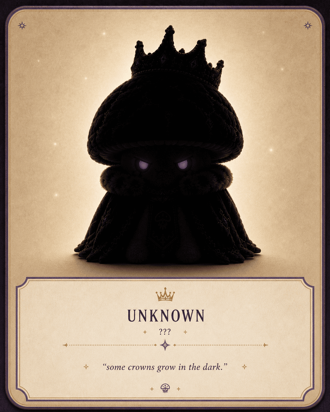 A mysterious silhouetted Muushie legend card