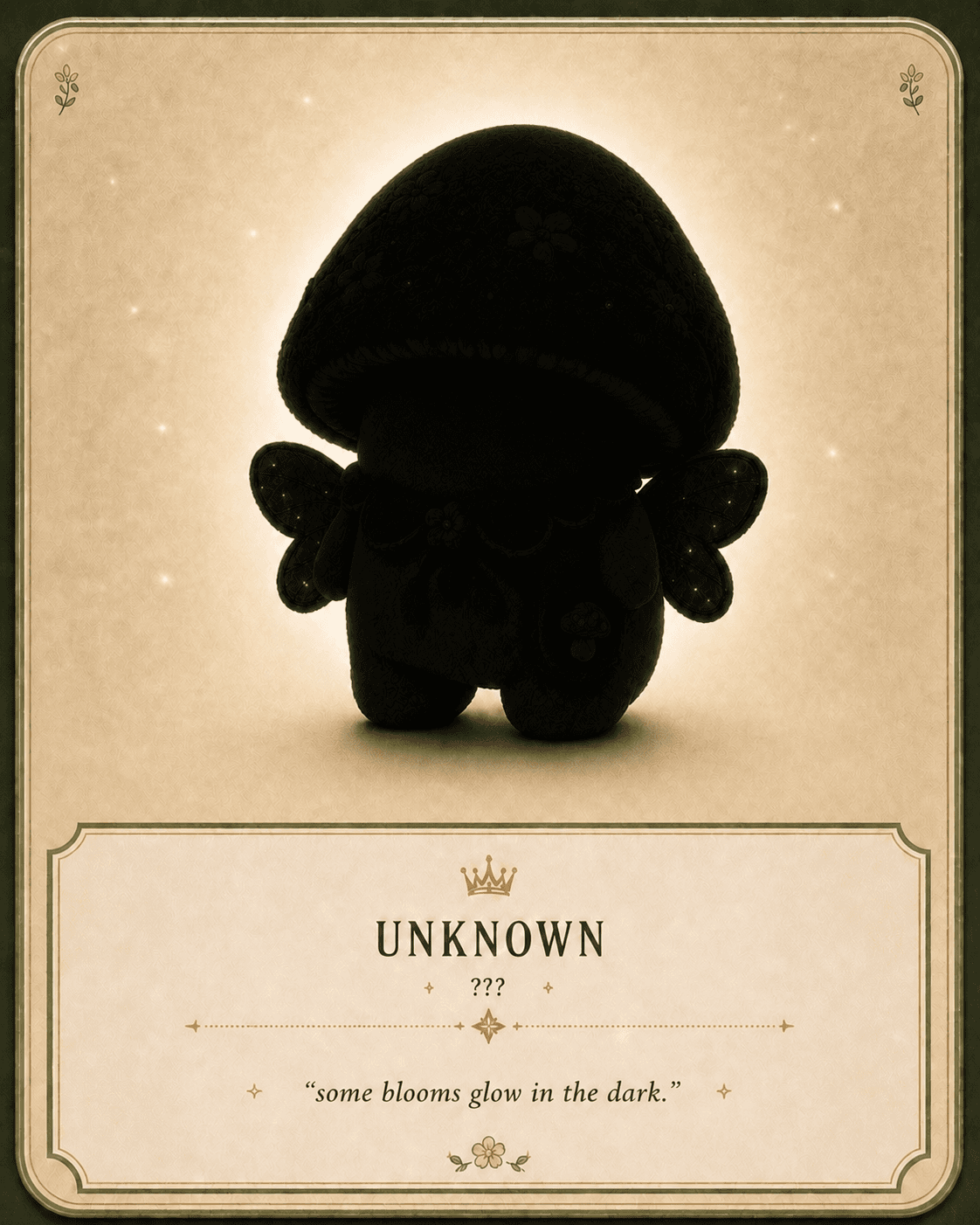 A mysterious silhouetted Muushie legend card
